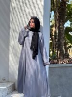 Cloché Abaya (Grey) - Image 5