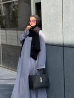 Cloché Abaya (Grey) - Image 3