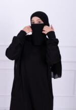 Hoodie Abaya (Black) - Image 4