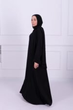 Cloché Abaya (Black) - Image 3