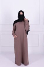 Hoodie Abaya (Soft Mocha) - Image 2
