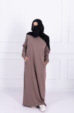 Hoodie Abaya (Soft Mocha)