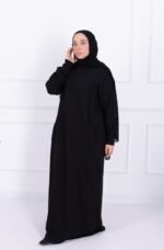 Hoodie Abaya (Black)