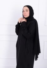 Hoodie Abaya (Black) - Image 5