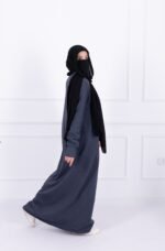 Hoodie Abaya (Blue Grey) - Image 7